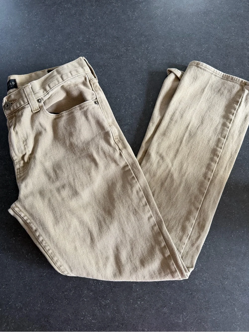 Bullhead Denim Co. Men’s Slim Fit Tan Jeans Pants Size 32x32 Khaki